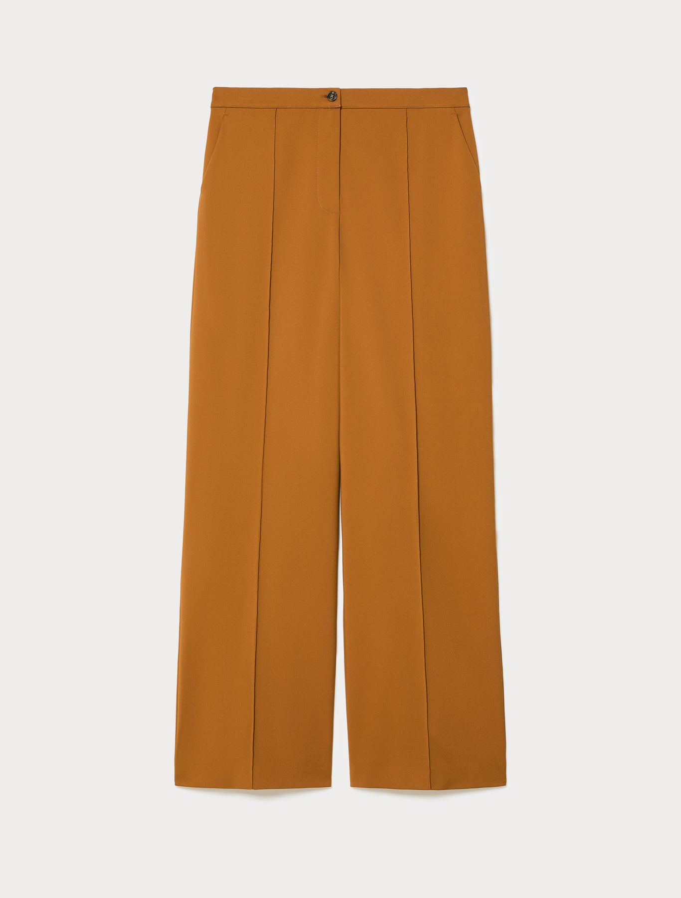 Straight-fit cotton canvas trousers