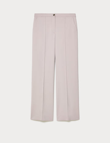 Straight-fit cotton canvas trousers