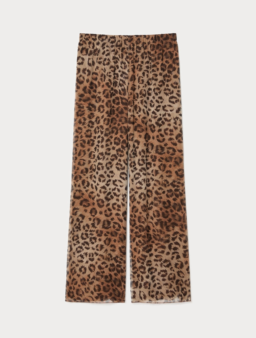marina rinaldi silk georgette trousers for woman
