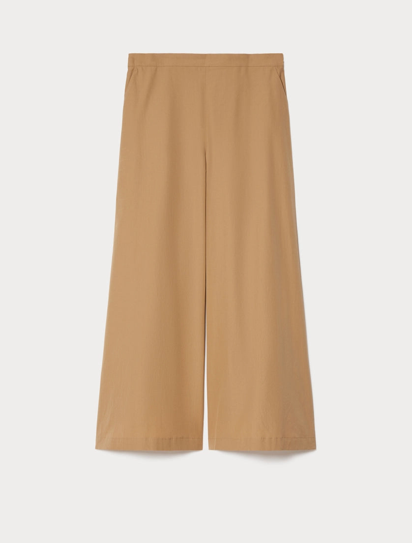 marina rinaldi cotton poplin trousers for woman