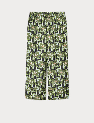 marina rinaldi silk twill trousers for woman