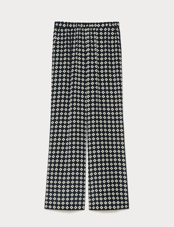 Silk crepe de chine trousers