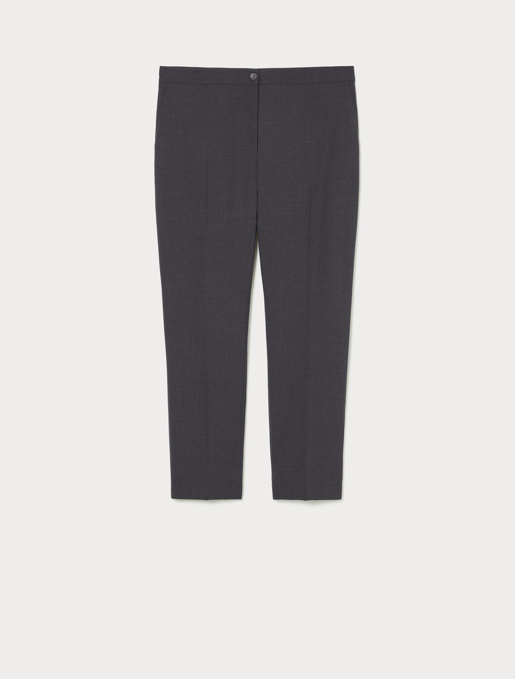 Straight-fit pure woollen cloth trousers
