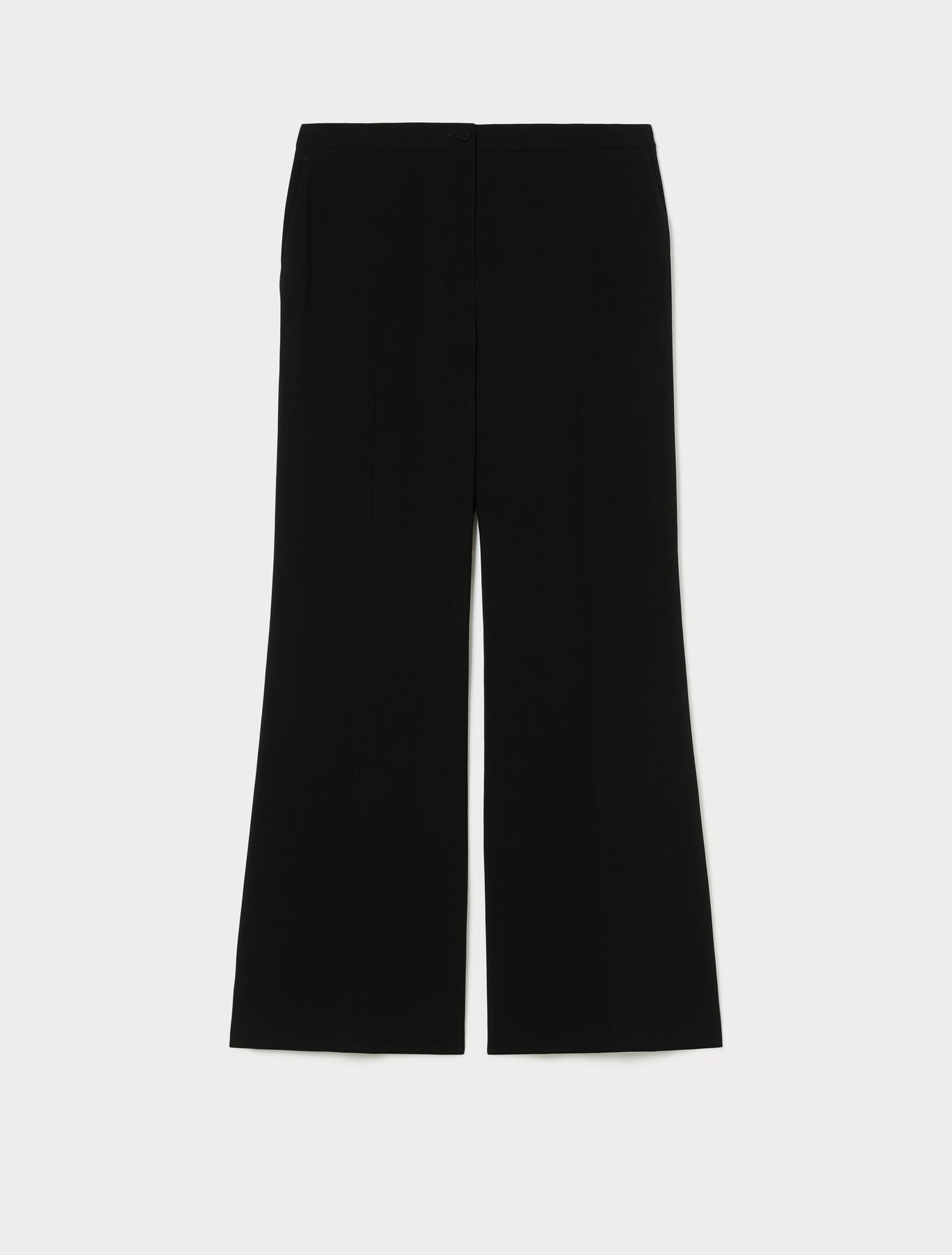 Flared cady trousers