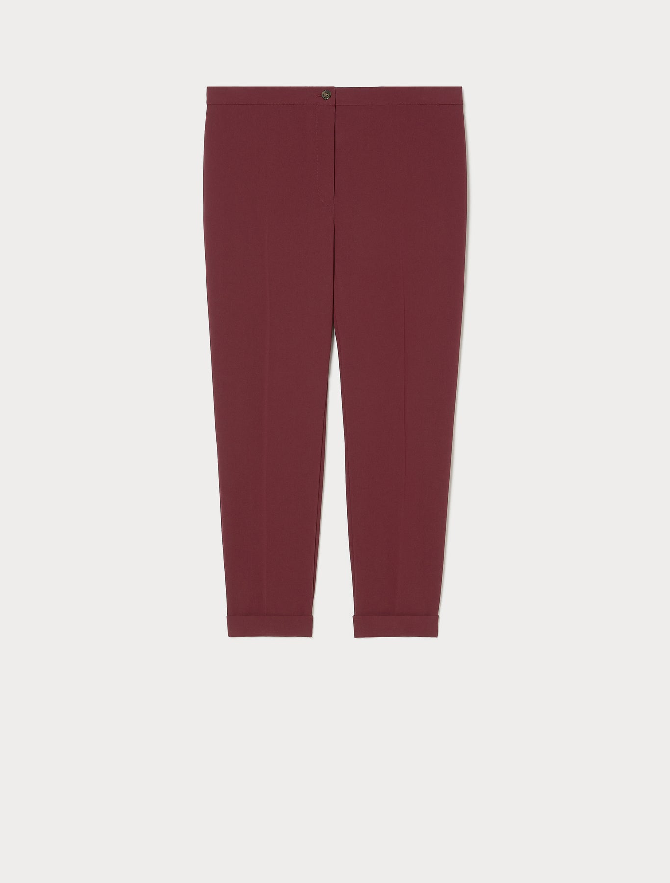 Slim-fit cady trousers