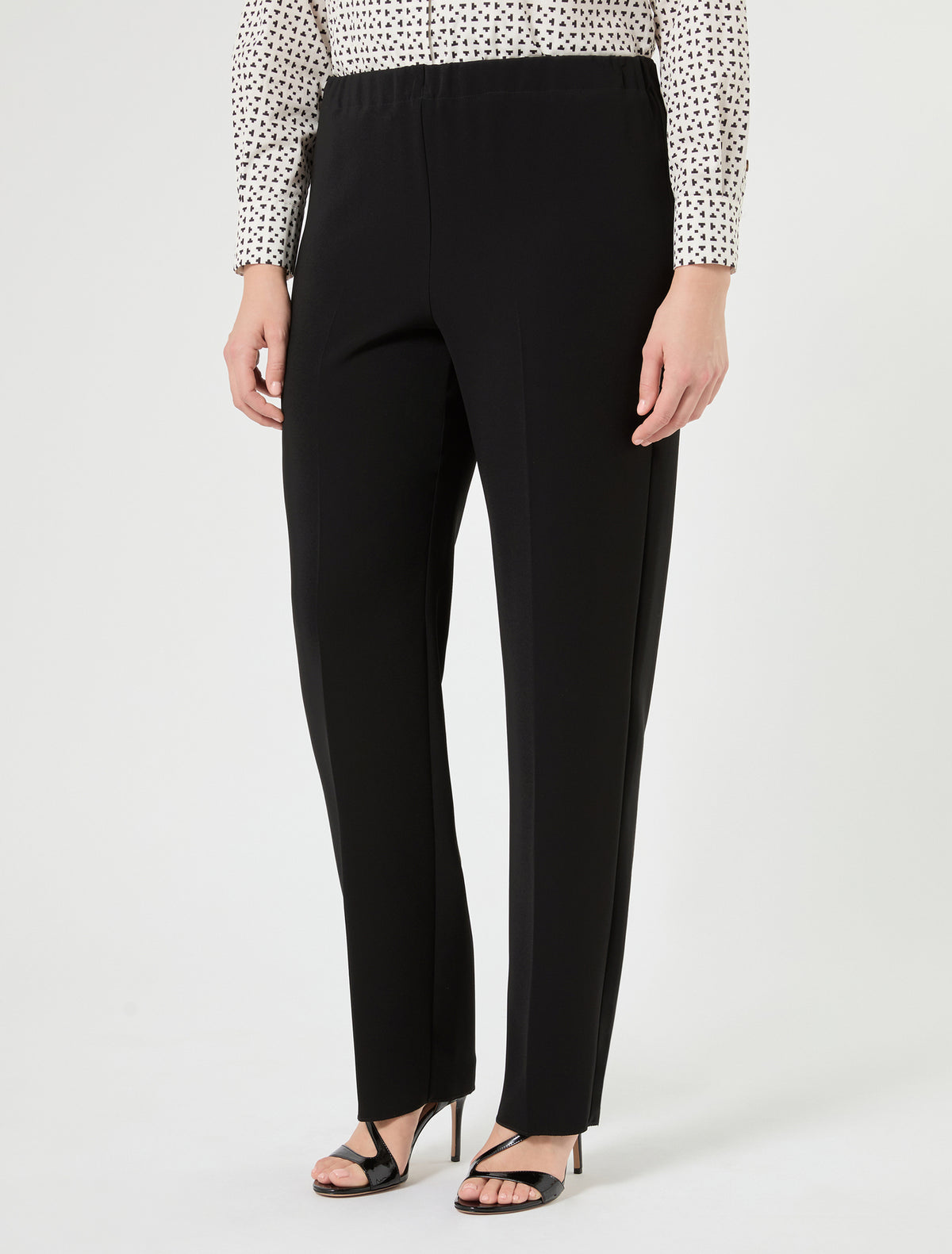 Marina Rinaldi straight-fit cady trousers for woman