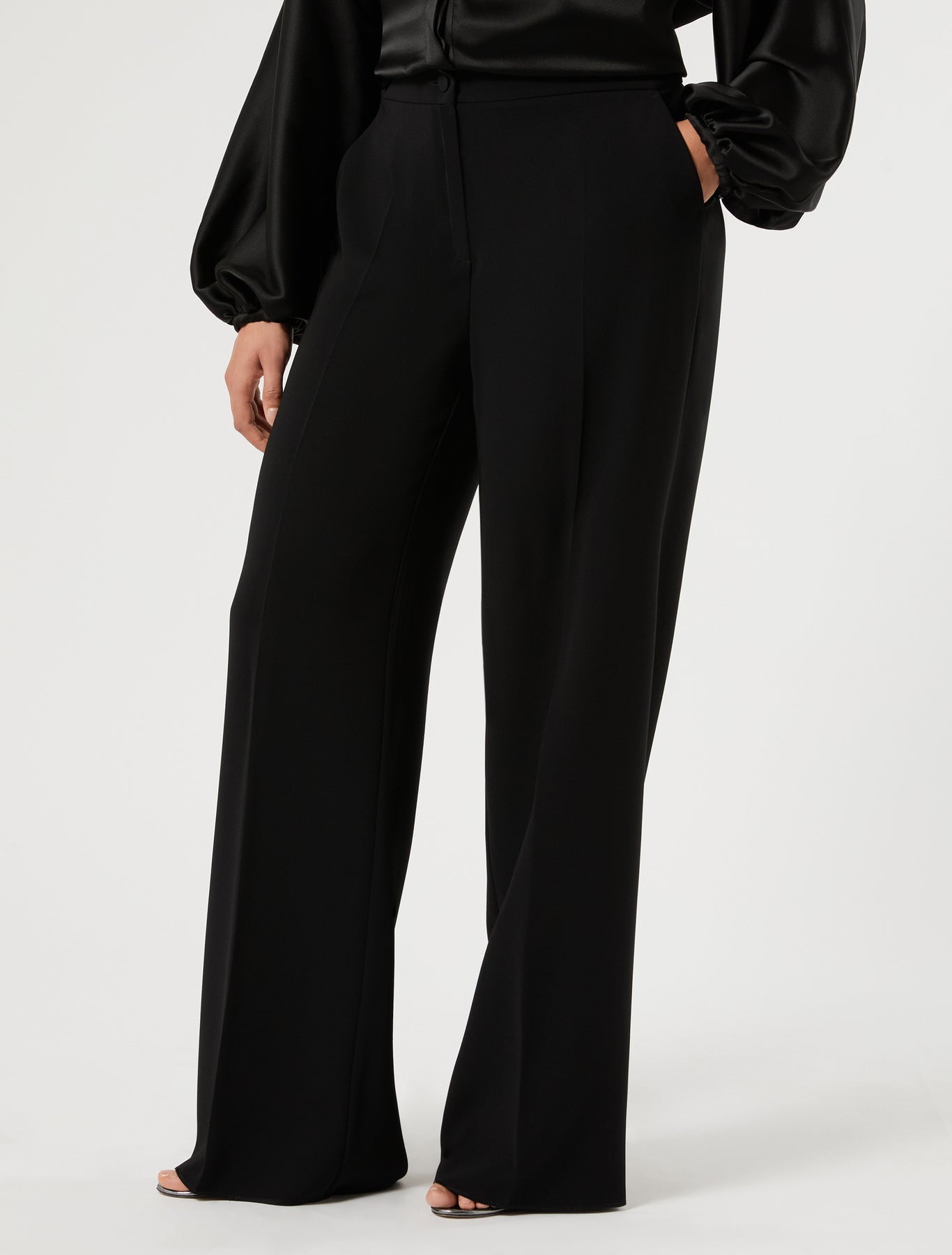 Marina Rinaldi wide-fit cady trousers for woman