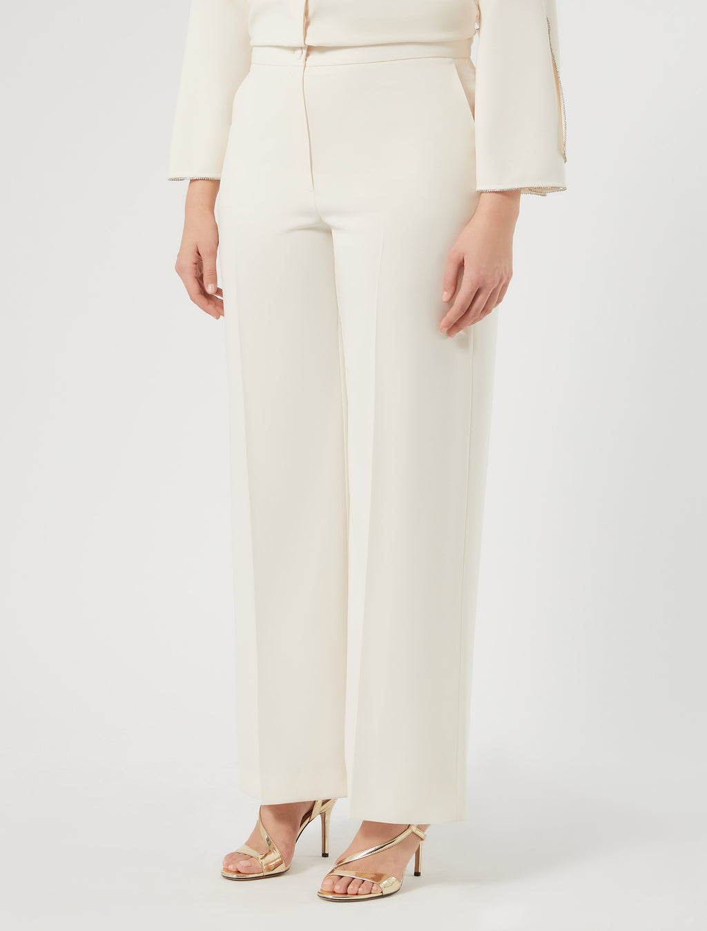 Marina Rinaldi wide-fit cady trousers for woman