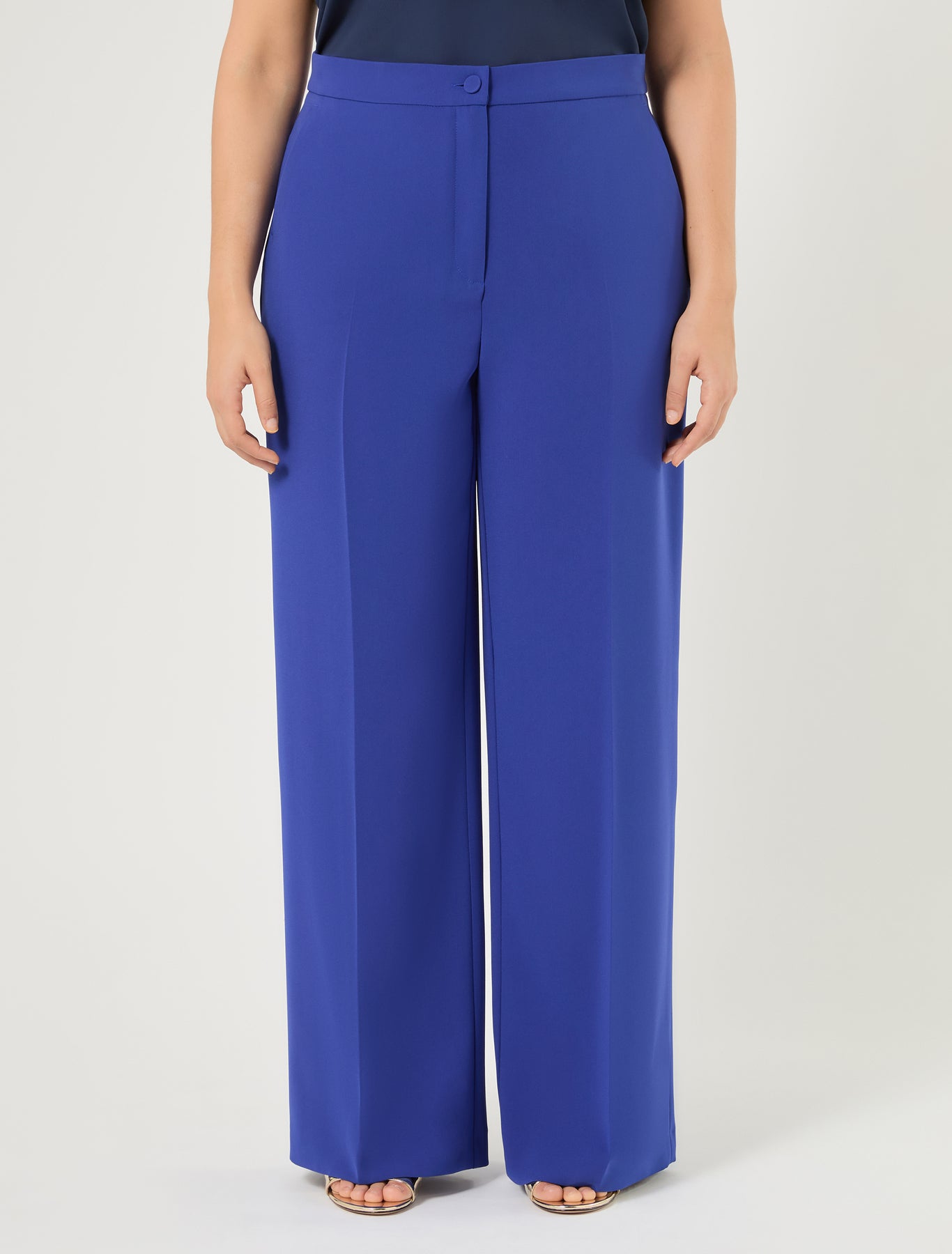 Marina Rinaldi wide-fit cady trousers for woman