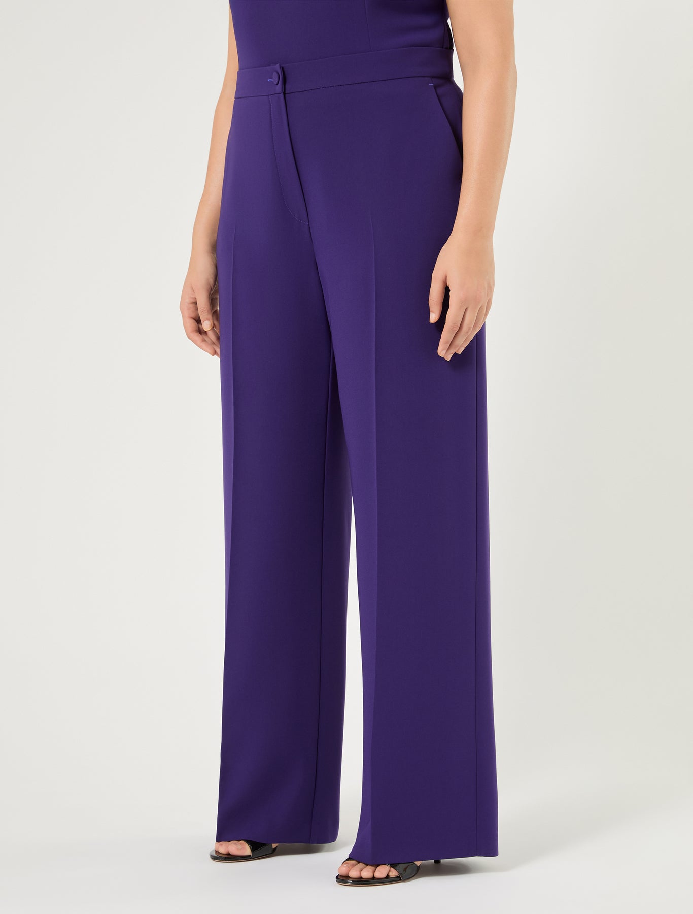 Marina Rinaldi wide-fit cady trousers for woman