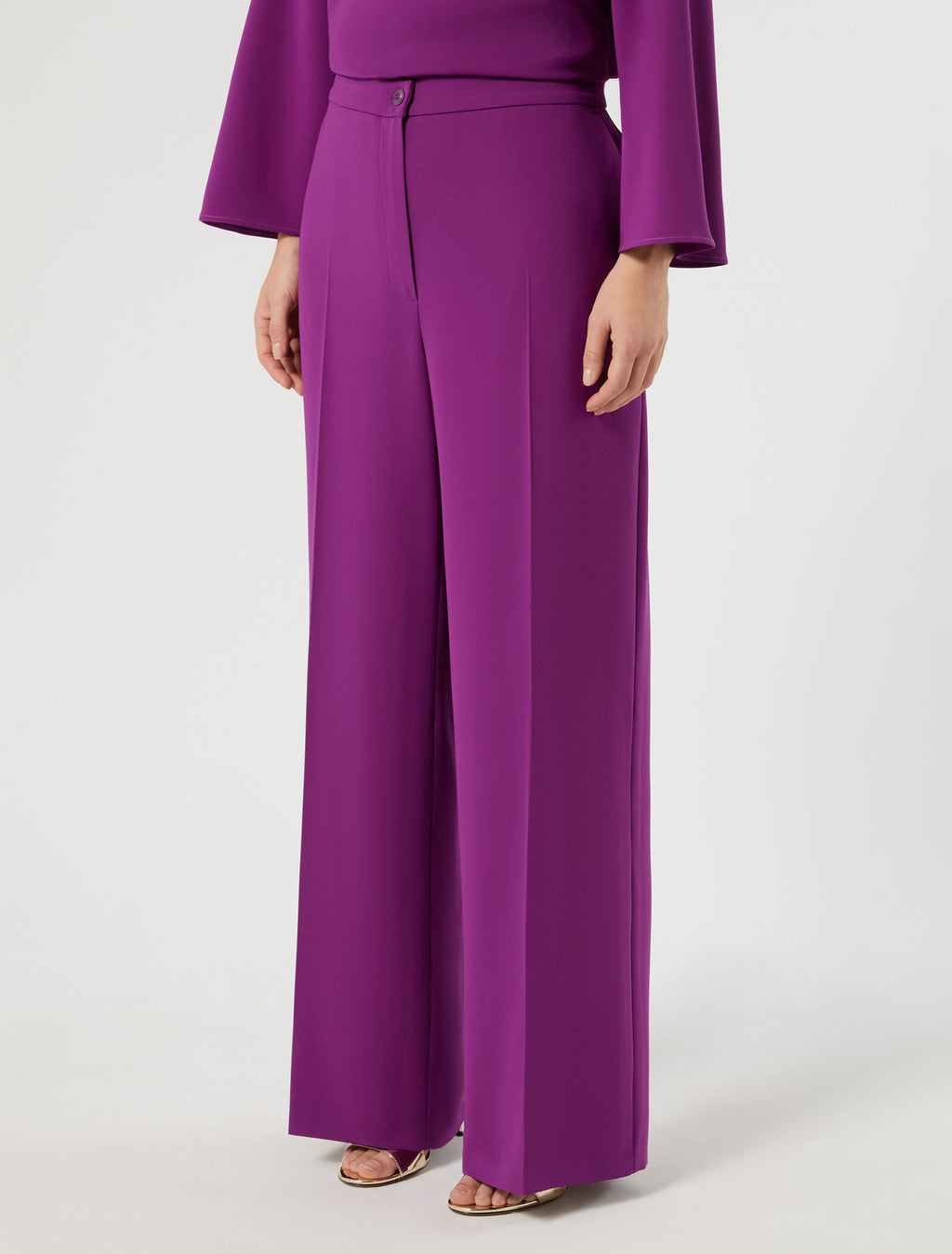 Marina Rinaldi wide-fit cady trousers for woman