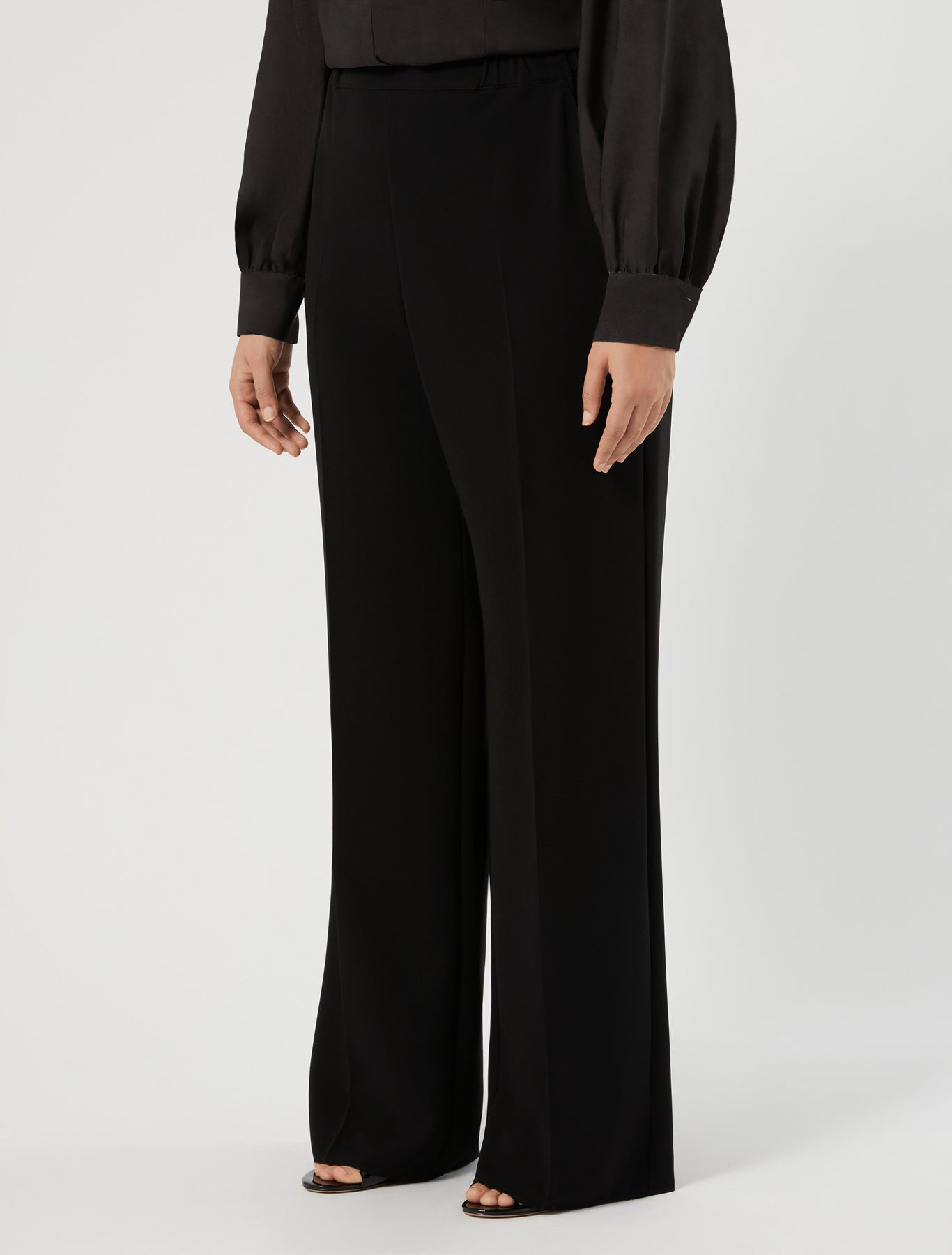 Marina Rinaldi straight-fit cady trousers for woman