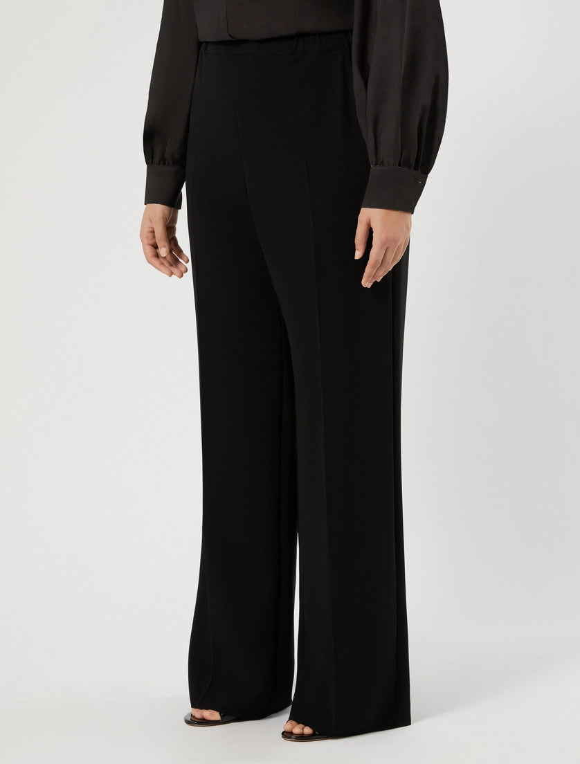 Straight-fit cady trousers