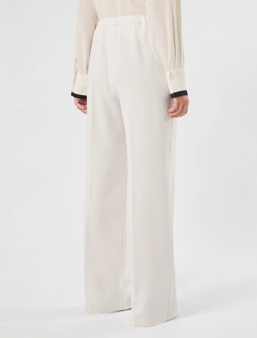 Straight-fit cady trousers