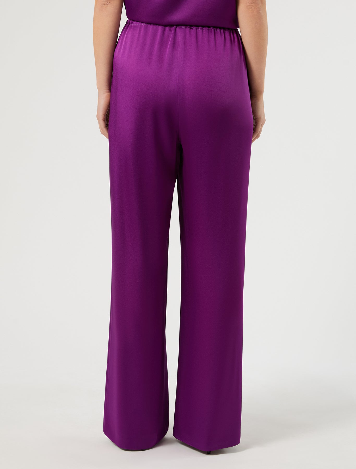 marina rinaldi envers satin trousers for woman
