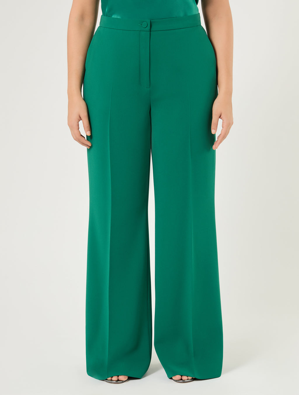 Marina Rinaldi flared cady trousers for woman