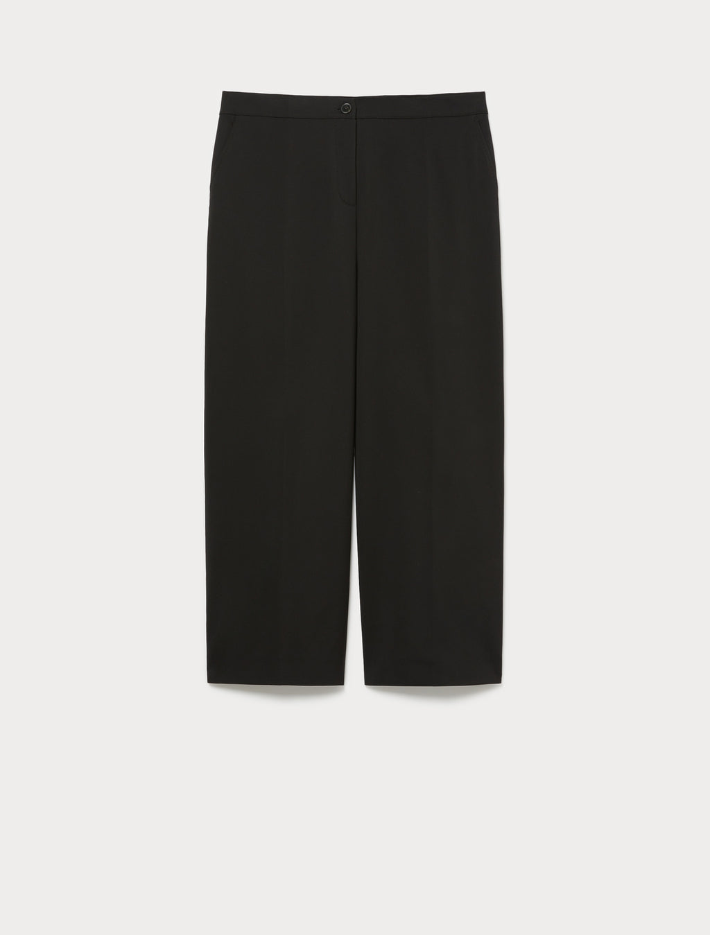Straight, cotton canvas trousers