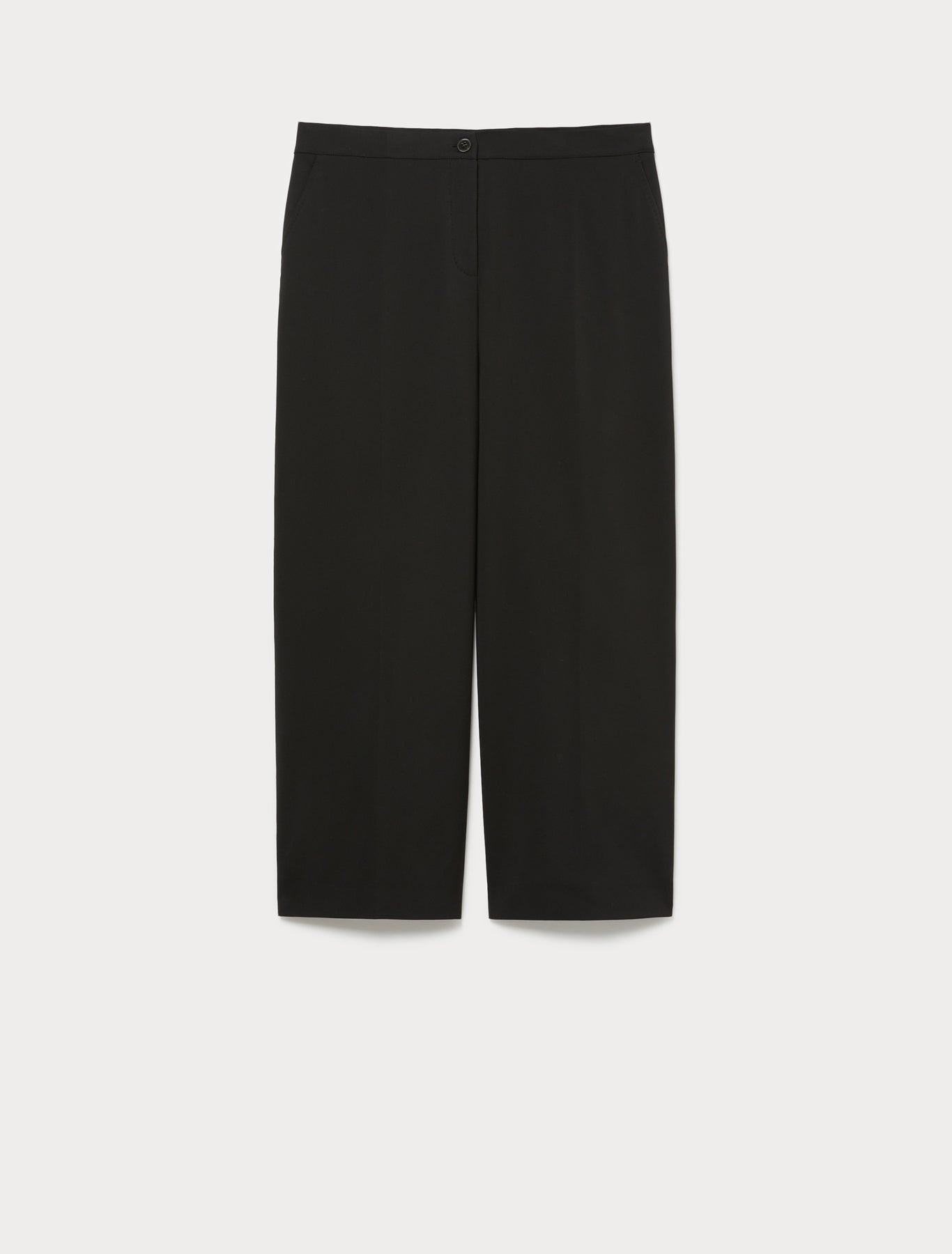 Straight, cotton canvas trousers