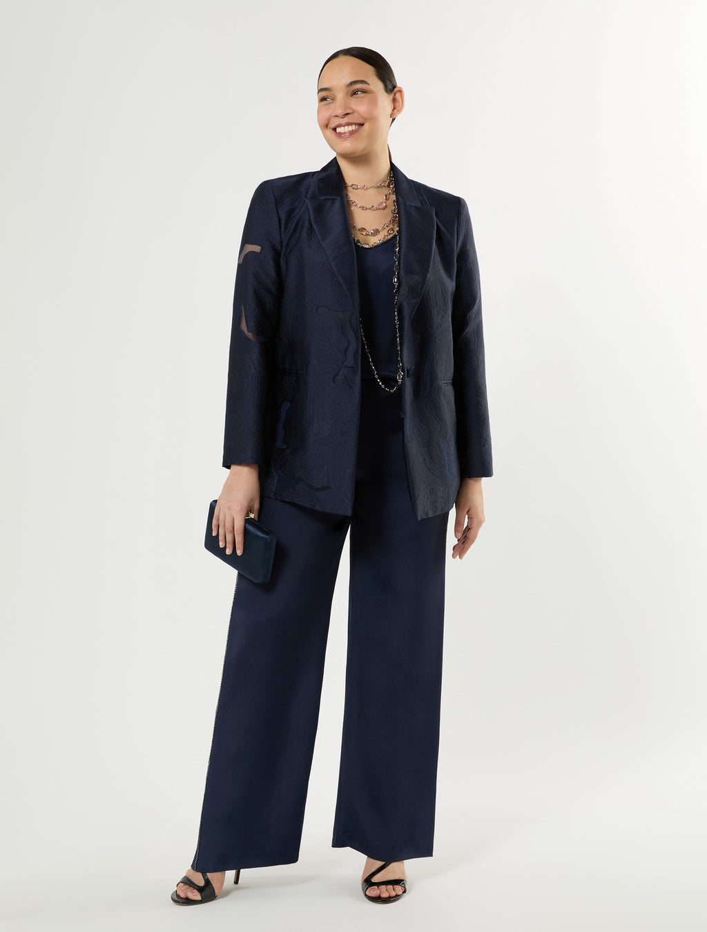 Marina Rinaldi wide-fit cady trousers for woman