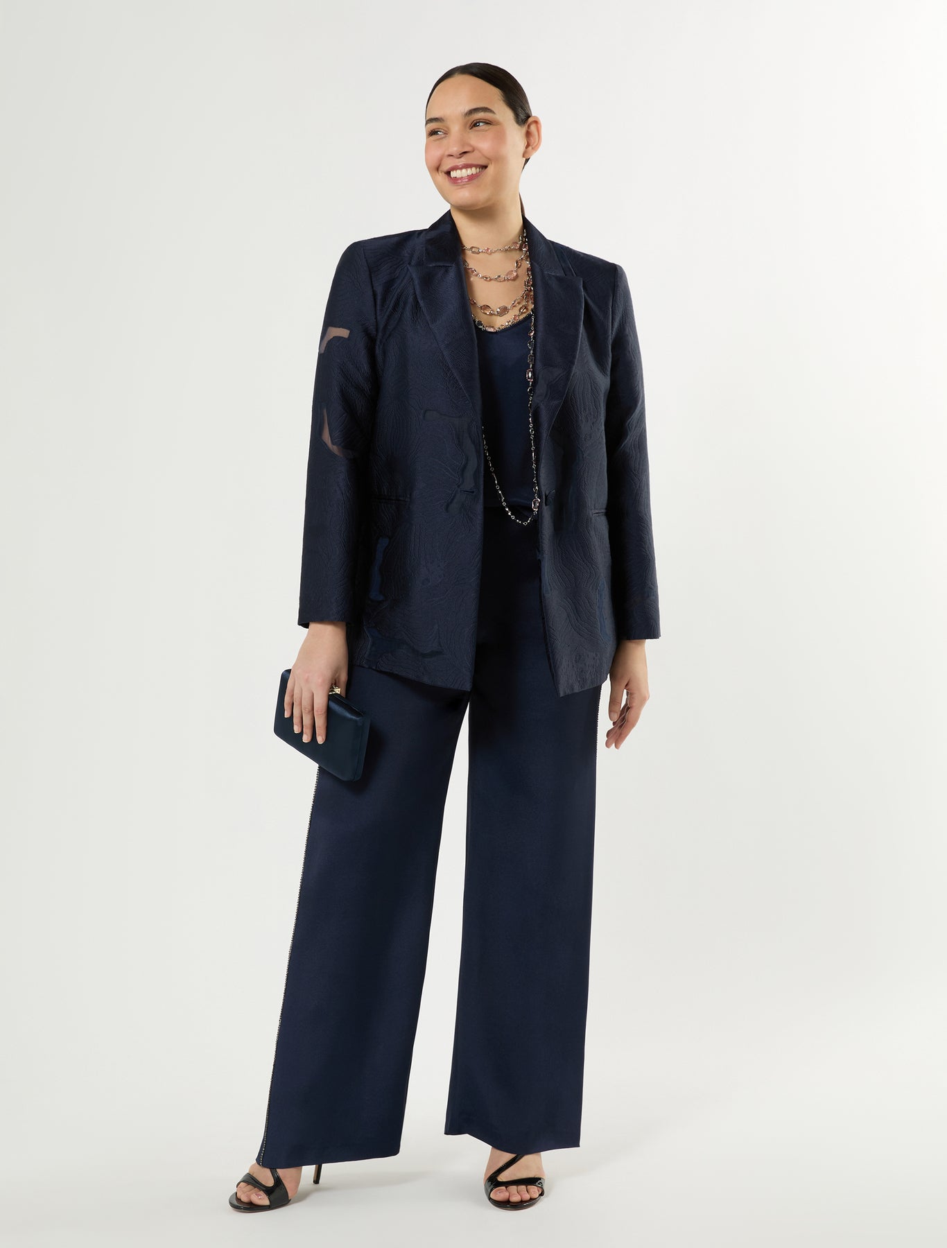 Marina Rinaldi wide-fit cady trousers for woman