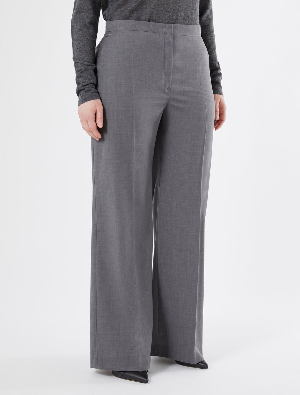 Wool canvas trousers