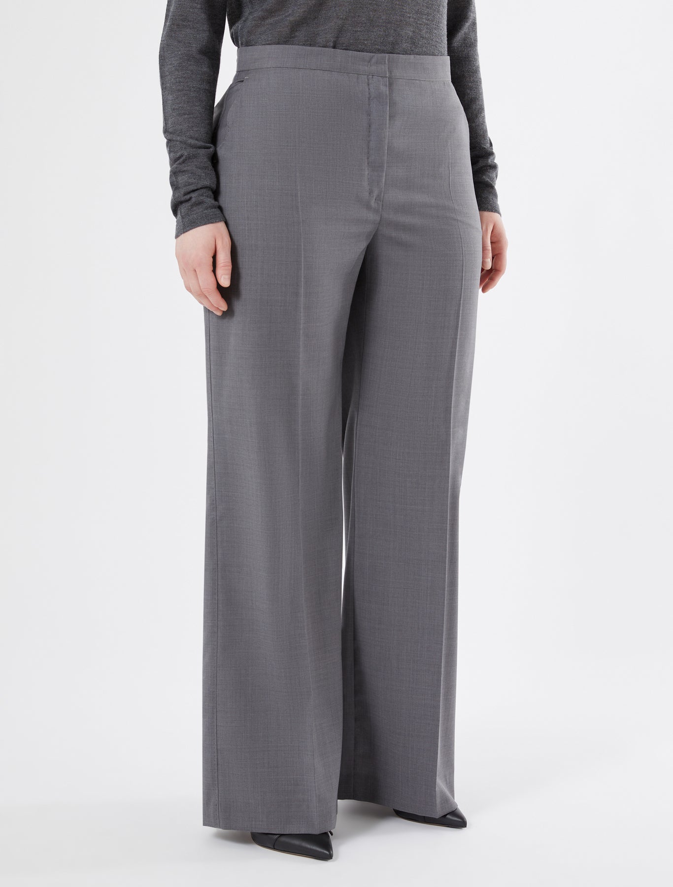 Wool canvas trousers