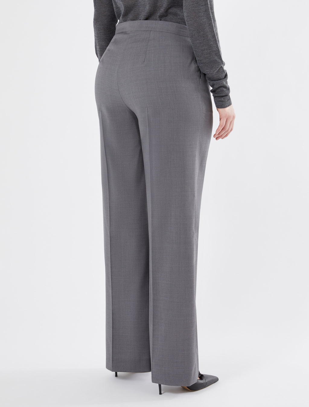 Wool canvas trousers