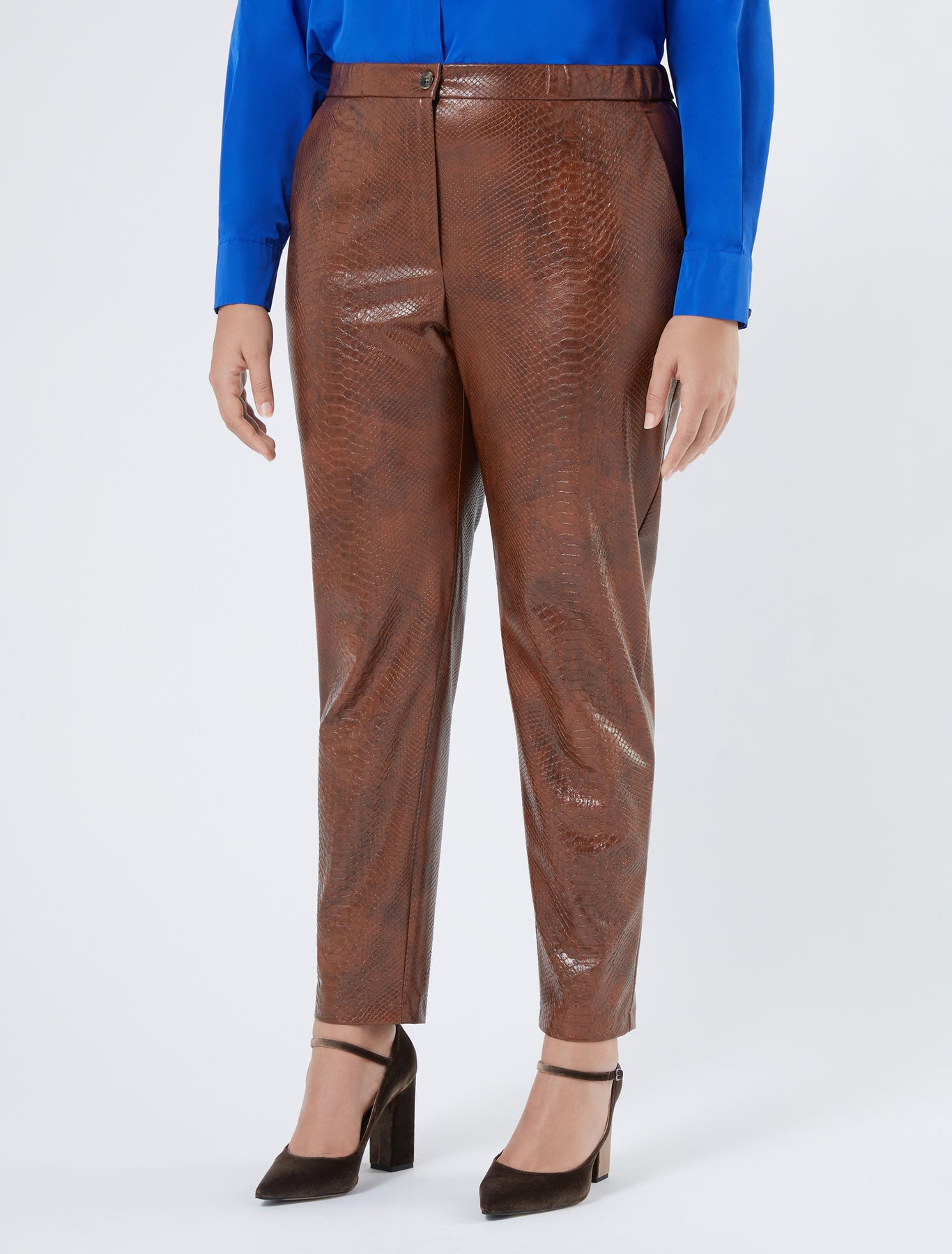 Coated fabric trousers