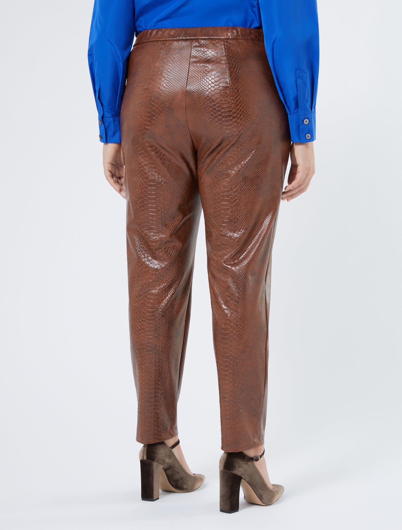 Coated fabric trousers