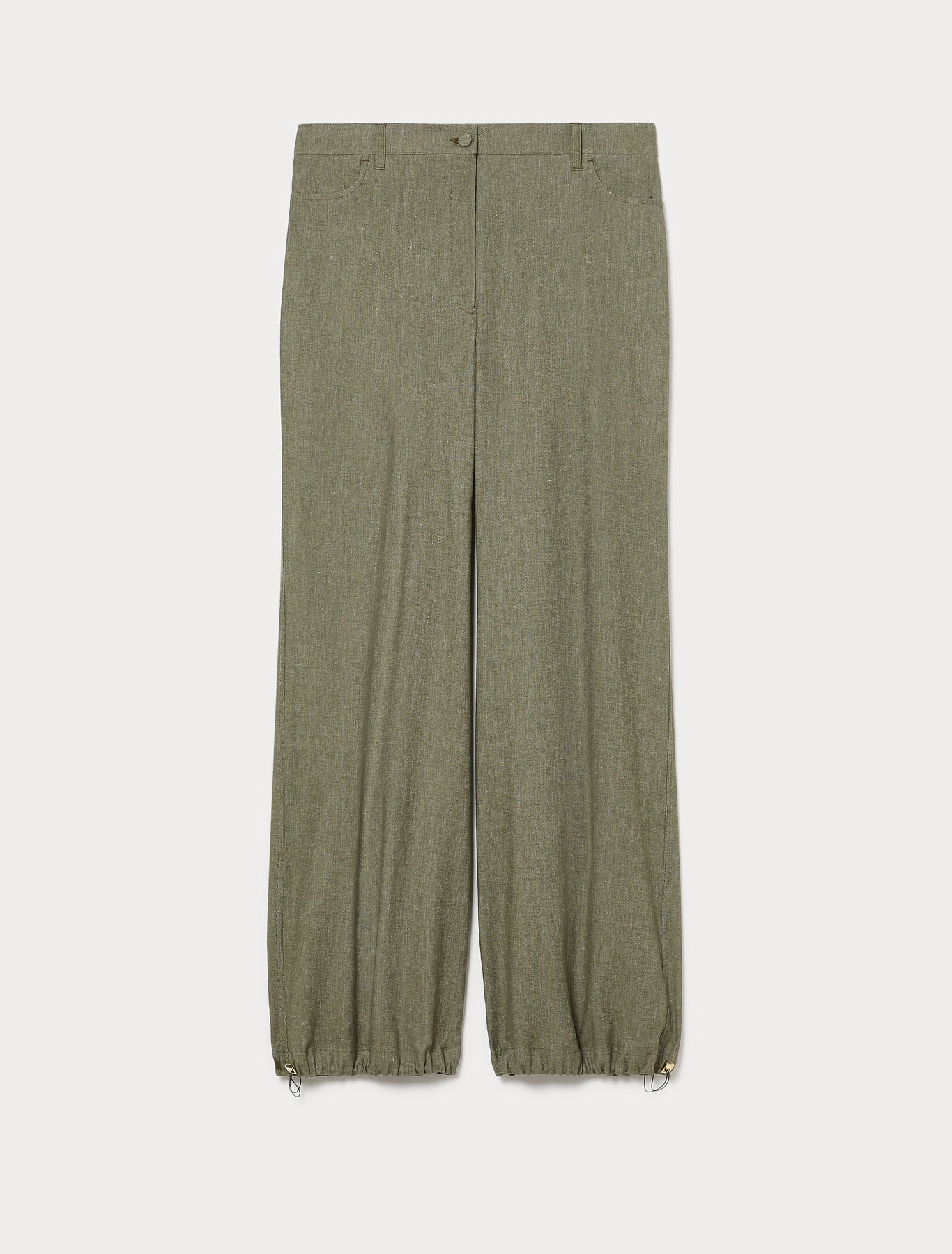 Marina Rinaldi linen and cotton trousers for woman