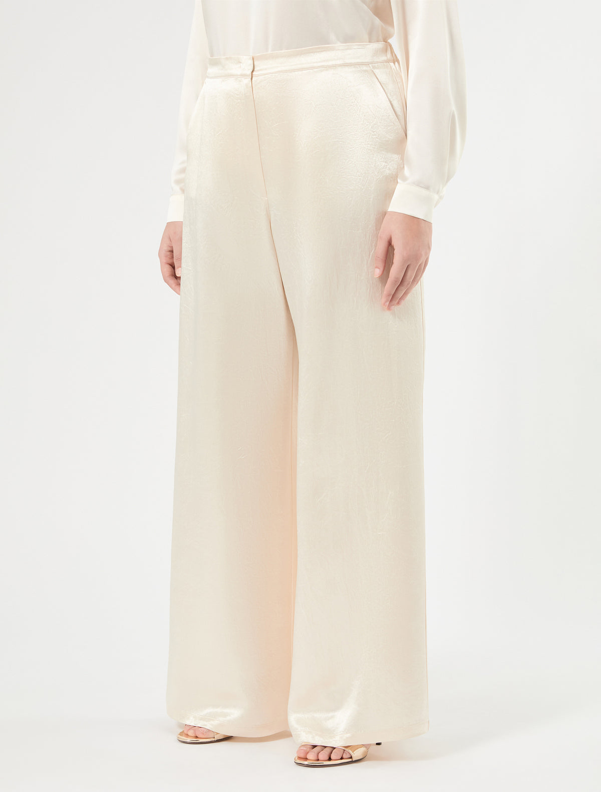 Marina Rinaldi envers satin trousers for woman