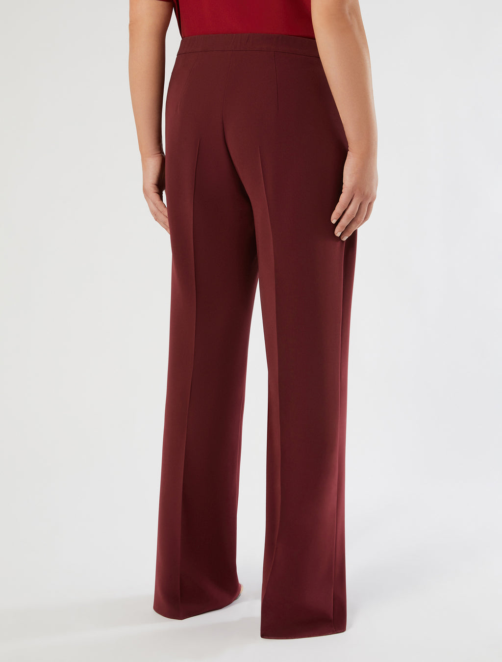 Straight-fit cady trousers