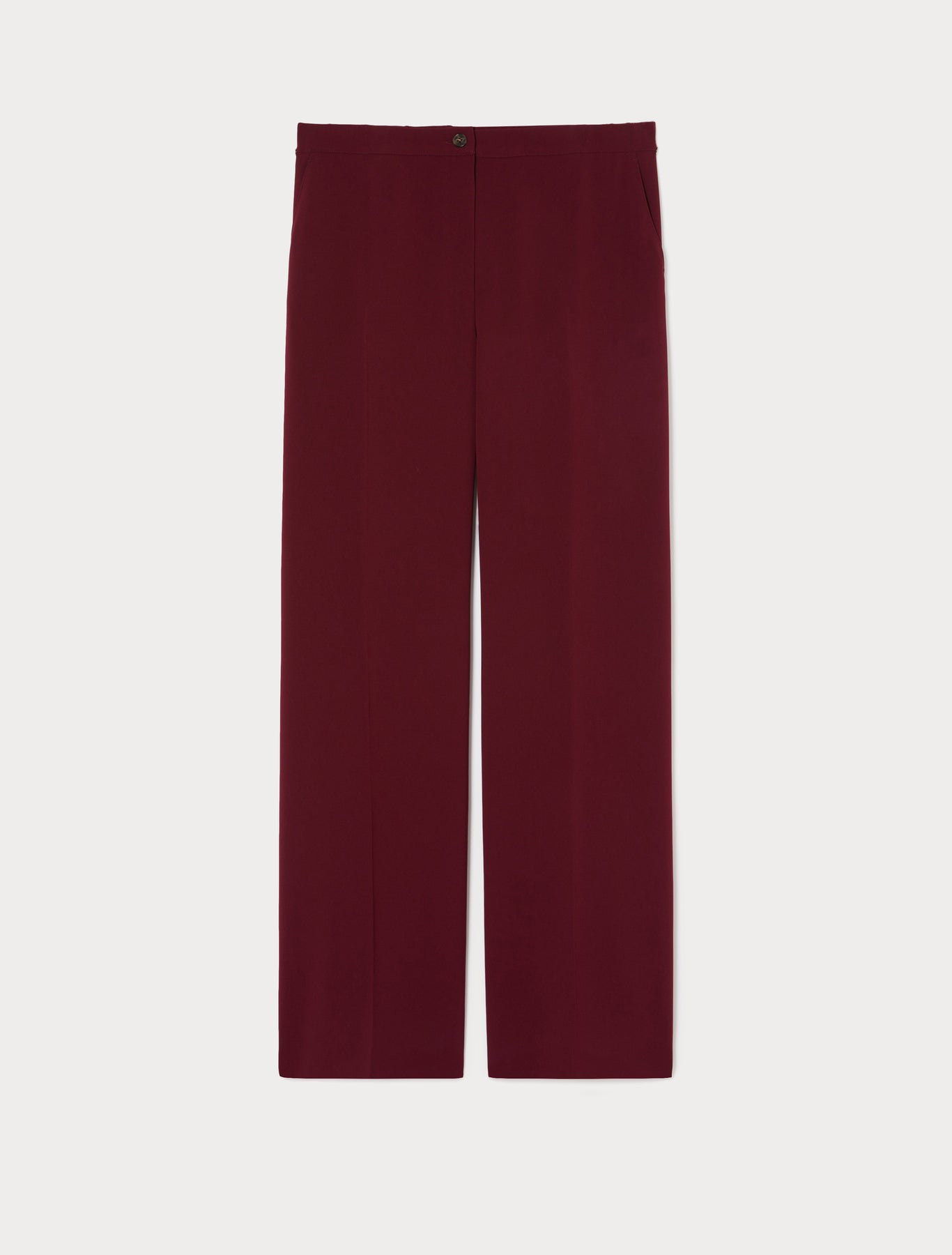 Straight-fit cady trousers