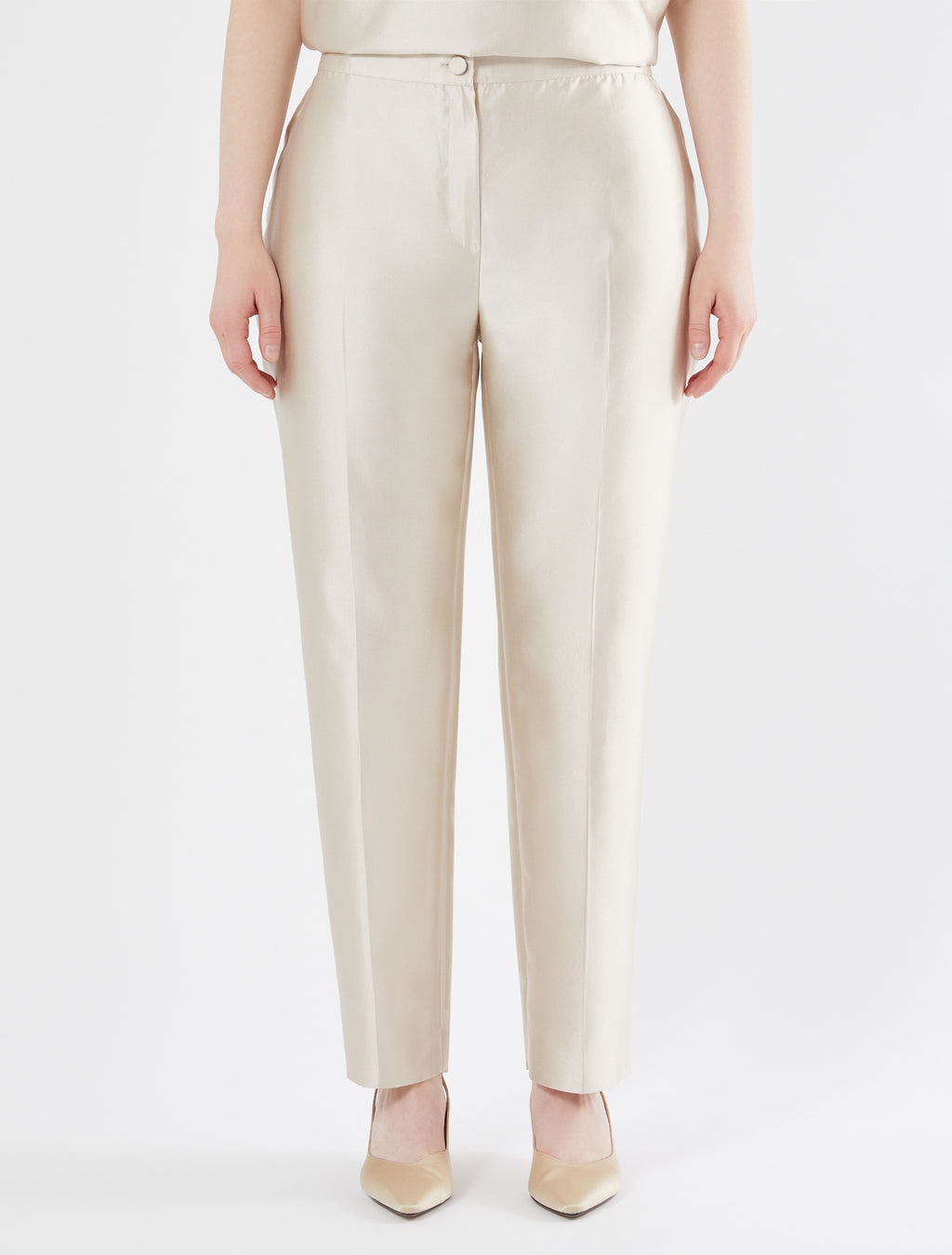 Silk and cotton trousers