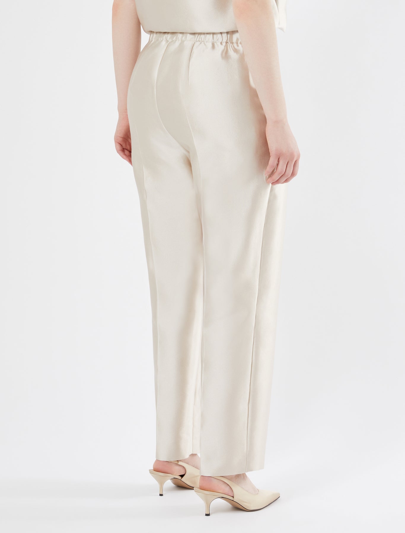 Silk and cotton trousers