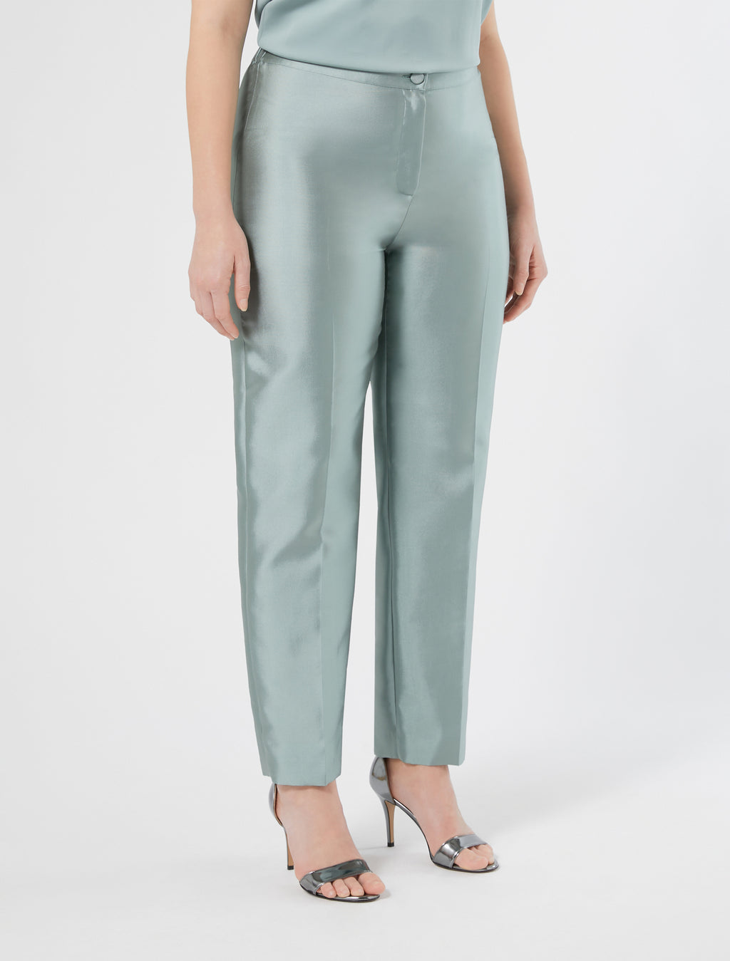 Silk and cotton trousers