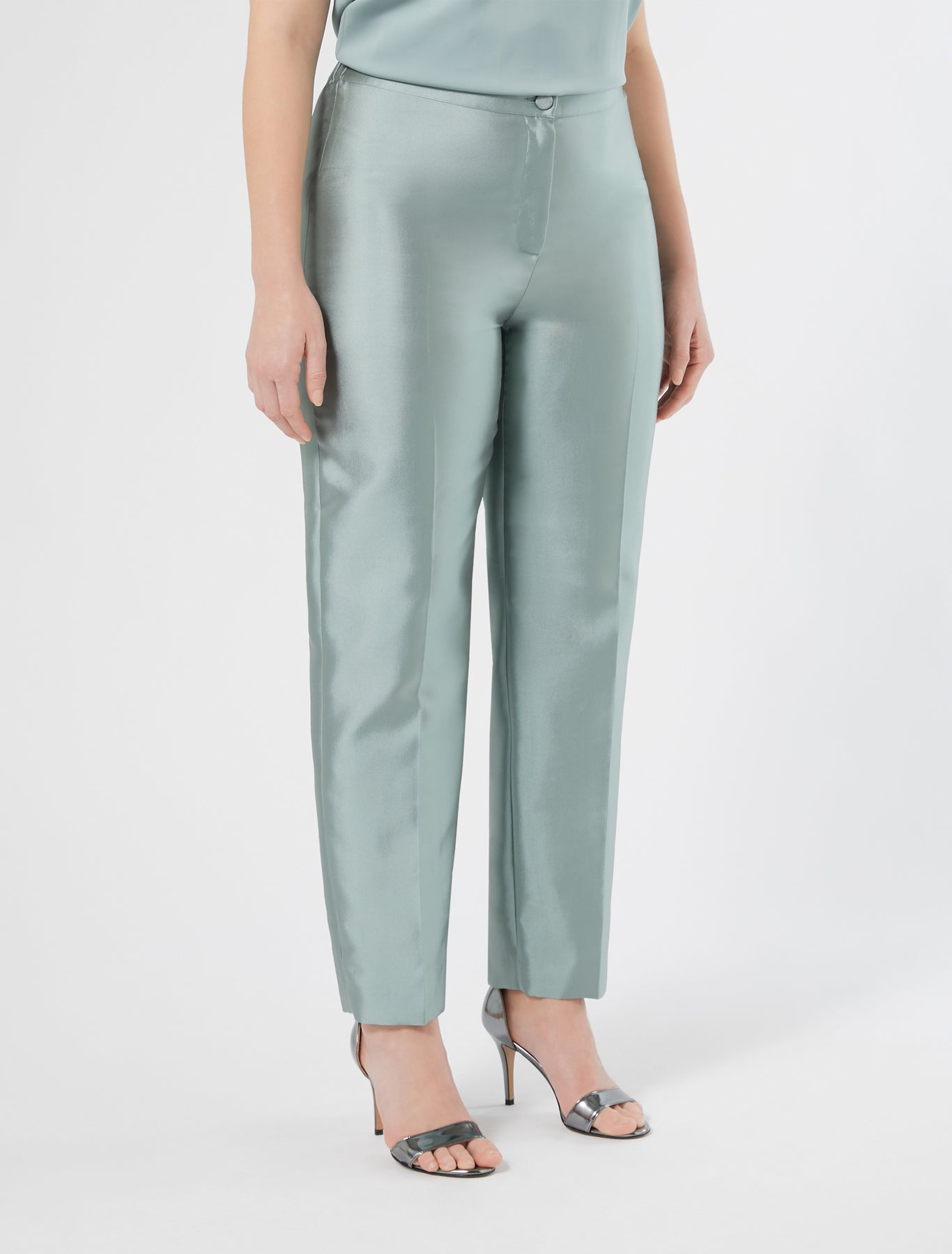 Silk and cotton trousers