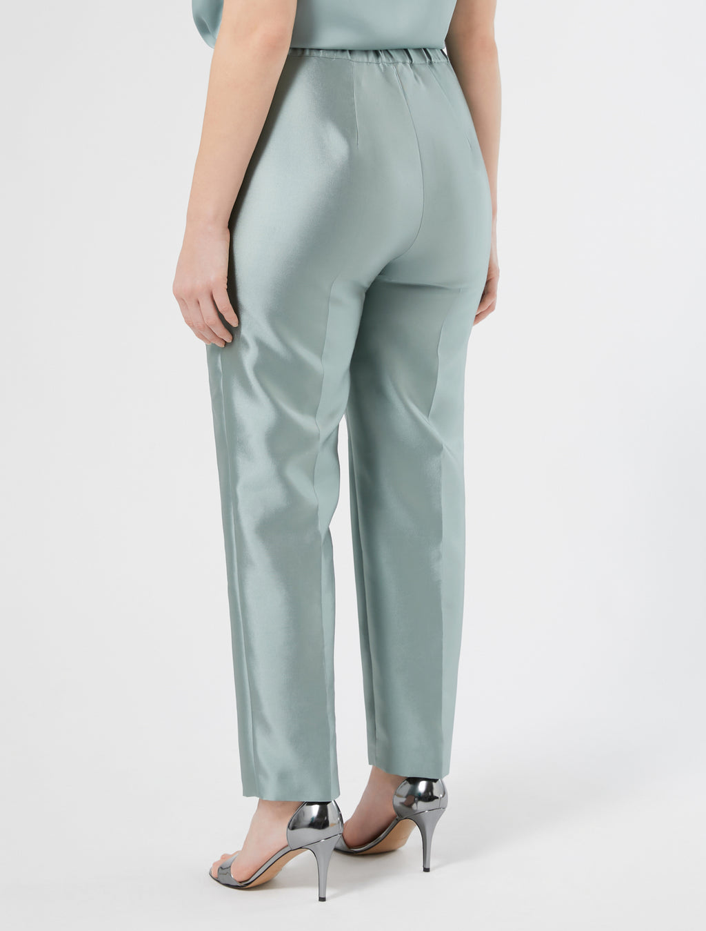 Silk and cotton trousers