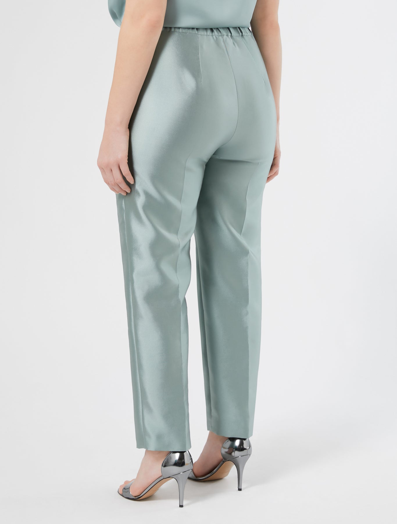Silk and cotton trousers