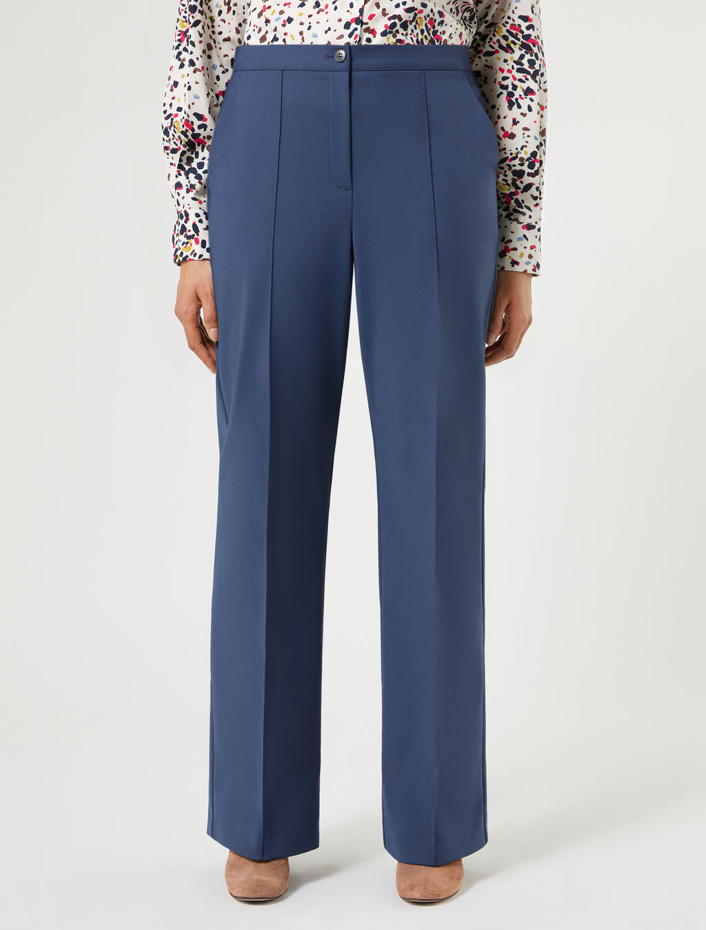 Marina Rinaldi cotton-blend canvas trousers for woman