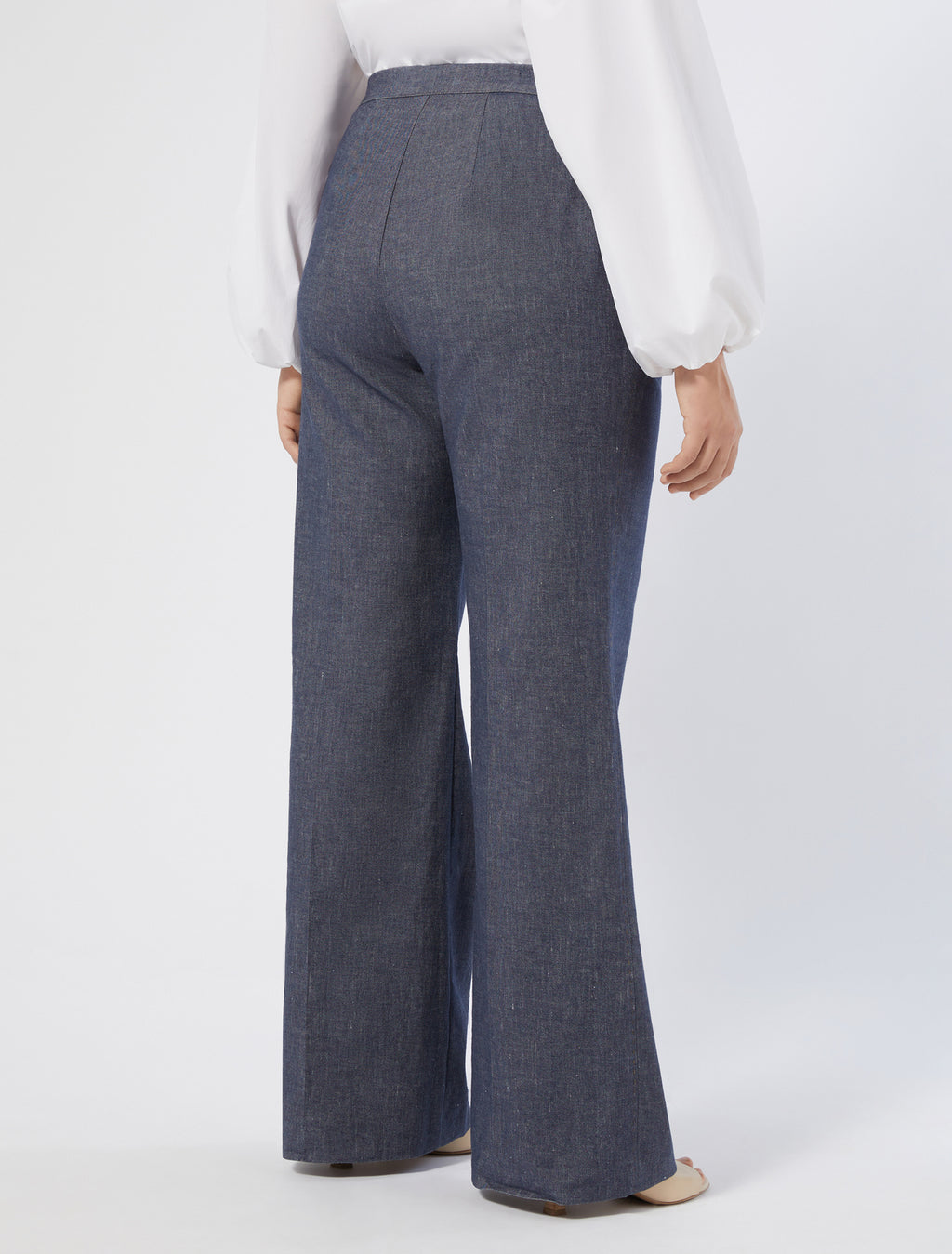Cotton and linen trousers