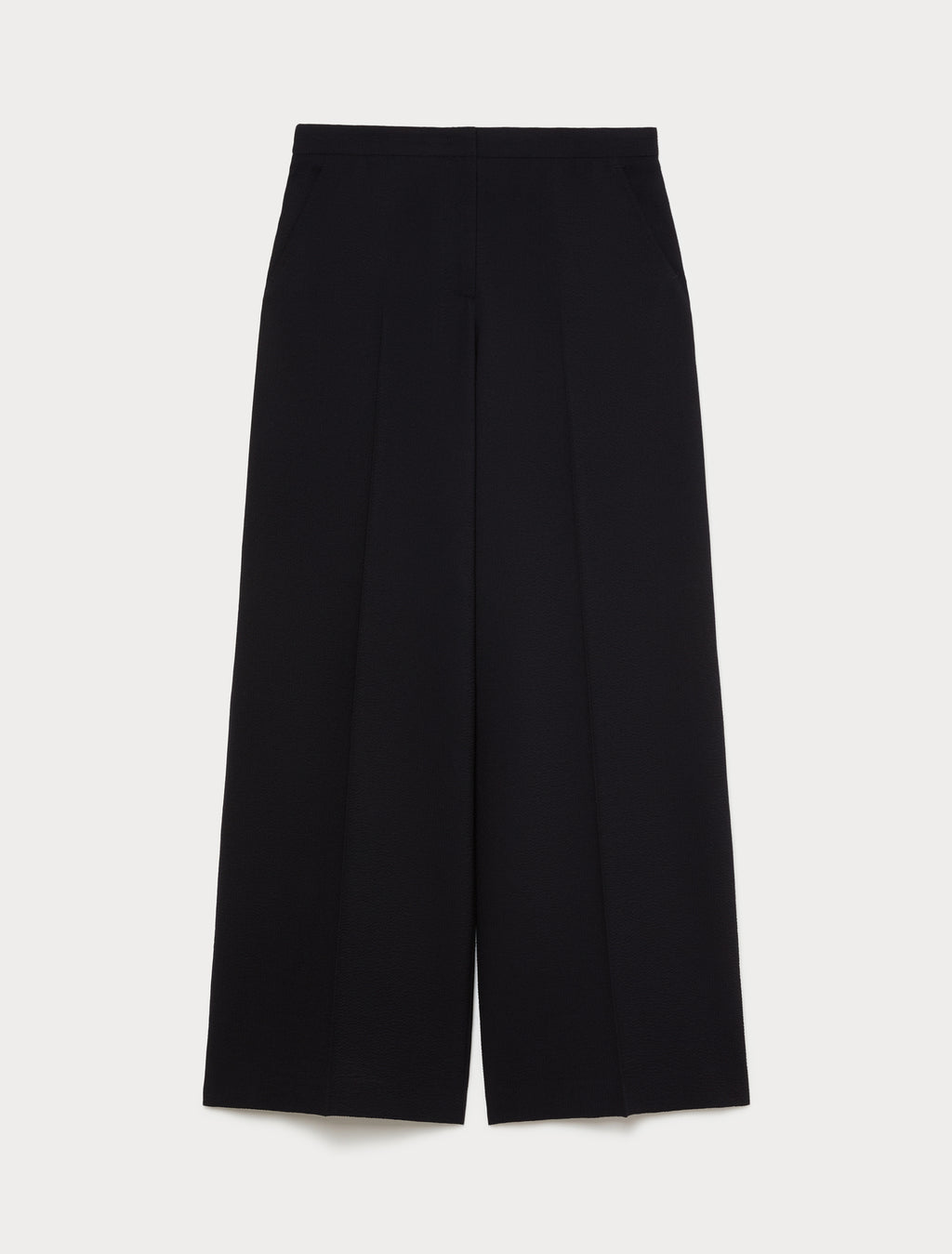 Marina Rinaldi seersucker palazzo trousers for woman