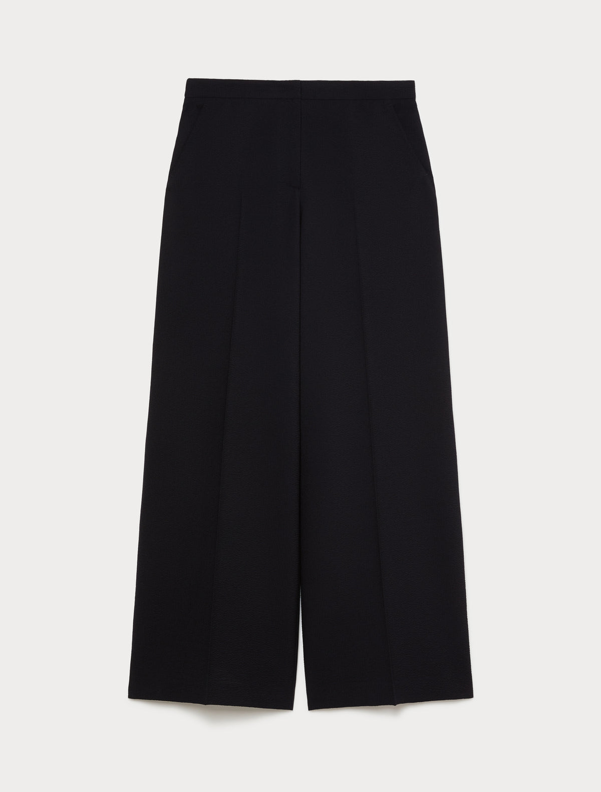Marina Rinaldi seersucker palazzo trousers for woman