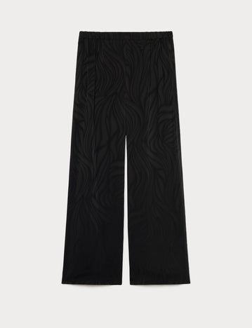 Jacquard satin trousers