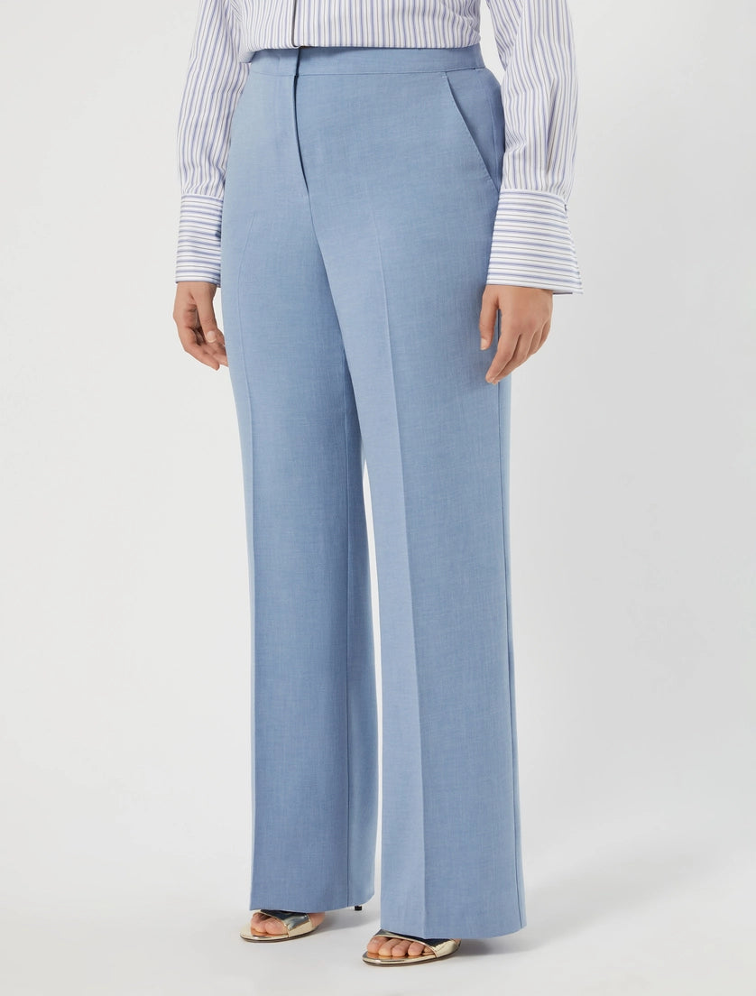 Cady mélange trousers