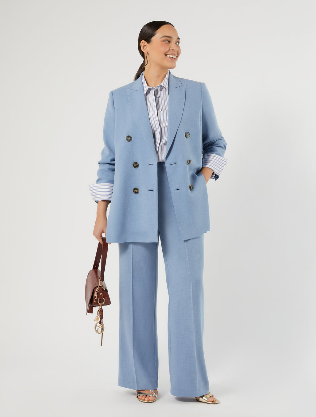 Marina Rinaldi cady mélange trousers for woman
