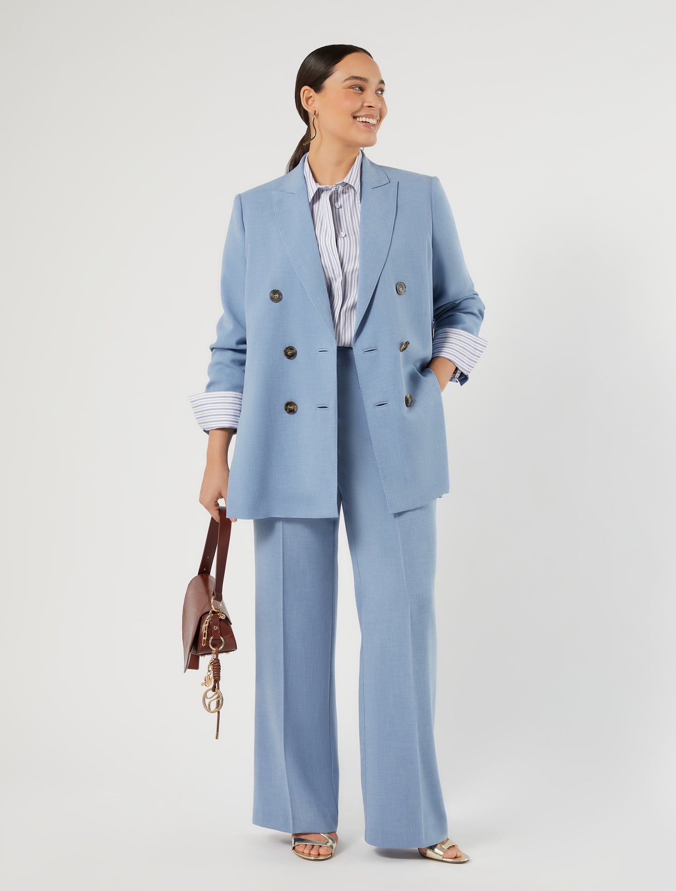 Marina Rinaldi cady mélange trousers for woman