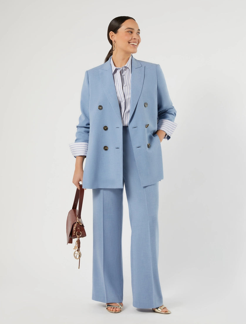Cady mélange trousers