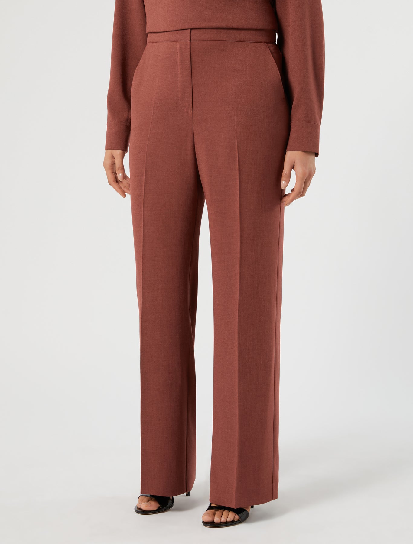 Marina Rinaldi cady mélange trousers for woman
