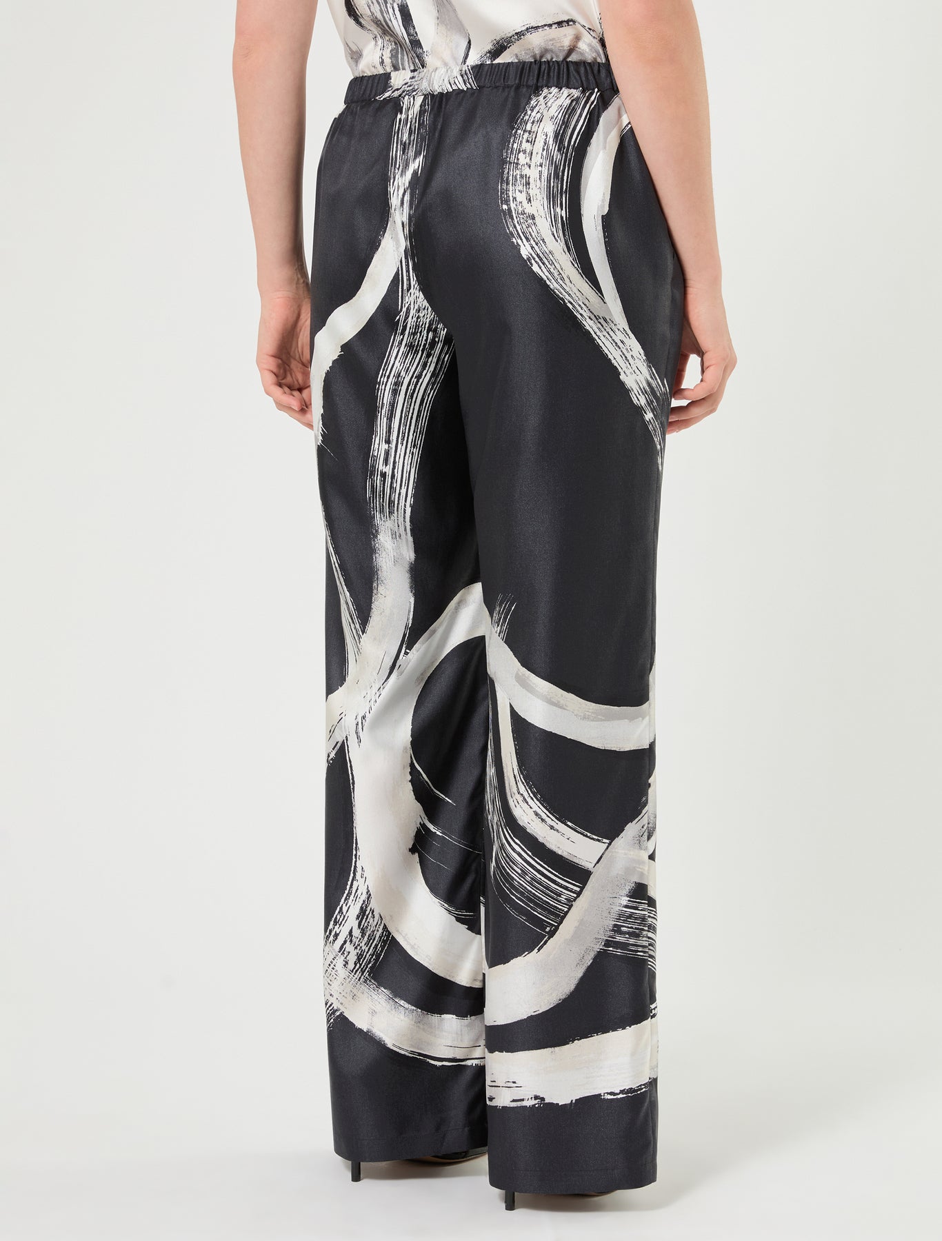 Marina Rinaldi pure silk twill trousers for woman